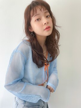 ミニヨン バイ ハピネス 高の原店(mignon by Happiness) マロンブラウンカラーオン眉顔周りレイヤー 奈良 清水