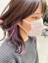 グーフィートーキョー 銀座(Goofy Tokyo)&nbsp;イヤリングカラー/バイオレット/ミディアム/インナーカラー