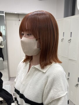 ヘアサロン ドット トウキョウ カラー 町田店(hair salon dot. tokyo color) 前髪/アンブレラカラー/こなれミディ/イメチェン/ウェーブパーマ