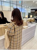 ナチュラルハイライトとバレイヤージュにローズブラウン
