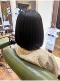 酸性ストレート/艶髪/縮毛矯正/髪質改善/ミディアム/伸ばしかけ