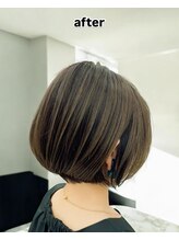 ポノ(Pono)&nbsp;ハンサムショート耳掛けショート丸みショートカットショートボブ