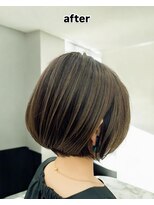 ポノ(Pono) ハンサムショート耳掛けショート丸みショートカットショートボブ