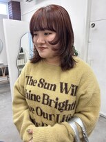 キー(kii) レイヤーカット/福岡レイヤー/オレンジカラー/暖色カラー