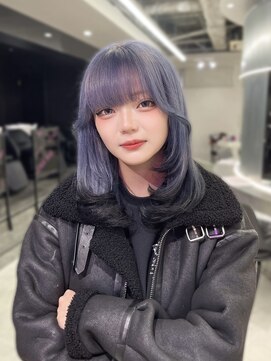 ジーナリア(Xena ria) 【MEI】ラベンダー&ブラック◎レイヤー