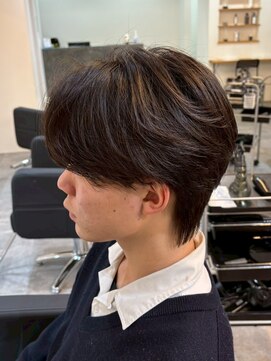 サイクル(CYCLE) MEN’S/リバースセンターパート/ニュアンスパーマ/伊勢崎