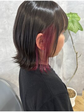 ルーツ(Roots) イヤリングカラー/バイオレット/外ハネ