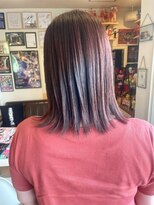 ヘア メイク ココ(hair make coco)&nbsp;ボブ×ピンク×ストレート