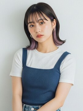 グランドール 下曽根店(Grandoll) ラベンダーインナー×外ハネボブ【下曽根駅】