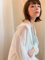キース ヘアアンドメイク 恵比寿(kith. hair&make)&nbsp;透明感ブラウンベージュ/ミディアム/レイヤーカット/外はね