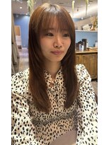 ペッツショコラ(PETZ chocolat) グレージュ レイヤーカット ミディアム ロング