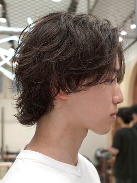 フィフス 大分(fifth) 大分ルーズパーマメンズカットメンズボブツーブロックゆるめ