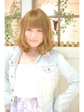 ミエルヘアーブラン(miel hair blanc) 【miel hair blanc】透明感たっぷり♪シフォンベージュ☆
