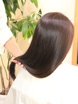 ビアンカ 髪にやさしい美容室(bianca)&nbsp;毛先までうるおってるのにサラサラなスウィートセミディ