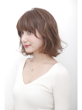 ヘアアンドケア エジェリラボ(hair&care egerie lab) 【高崎の大人女性に人気】柔らか耳掛けナチュラル大人ボブ