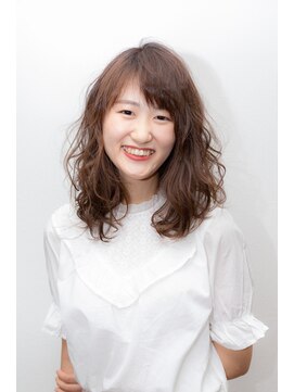 ヘアージャンティ(HAIR GENTIL) セミロング　【斜めバング×くびれセミディ】