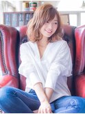 モテ可愛いアッシュブラウンボブ