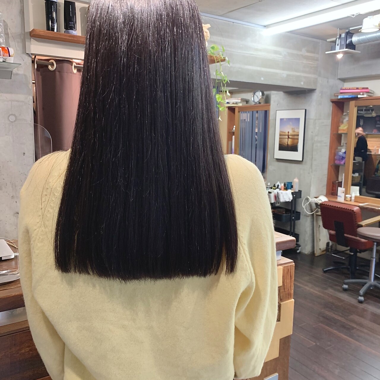 ぱつっとストレートロング＊切りっぱなしロング＊姫カット