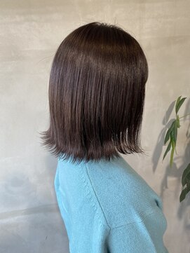 ヘアーサロンウル(hair salon ulu) イルミナディープアメジスト×切りっぱなし