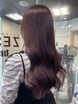 ヘアーアンドメイク ビス(HAIR&MAKE bis)&nbsp;ブリーチなしで作るカラーピンクブラウン【立川/加藤沙久楽】