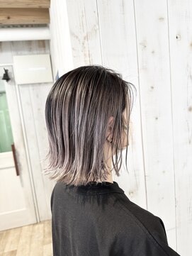 ギャレット 新宿店(Garret) 切りっぱなし/バレイヤージュ/ラベンダーアッシュ/20代30代40代