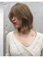 ピア ヘアーデザイン プレミアム(Pia hair design premium) レイヤーボブ　ブラウンベージュ　ボブ　pia