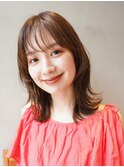 ミディアムレイヤーカット/ウルフ/10代20代