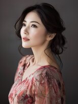 アルトリスト(Altruist Aging×HAIR&SPA)&nbsp;☆オリーブグレーココアベージュ小顔クラゲヘアー/黒髪/着物ボブ