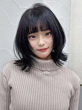 シーテ(Ciete) 韓国ヘア名古屋ハイレイヤー顔まわりカット前髪ボブタッセル小顔
