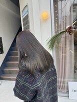 ツキヘア(TUKI hair)&nbsp;オリーブグレージュ/オリーブベージュ/透明感カラー/高松/香川