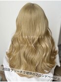 ２回目ブリーチで理想のブロンドベージュ