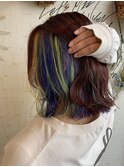 ミックスインナーカラー