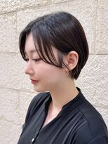 ハピネス 河原町店(Happiness)&nbsp;顔まわりカット　丸みショート　京都美容室　進詩織