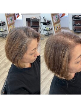 アメリ(Ameri) -Ameri-藤川☆白髪ぼかし【浜町/ショート/ボブ/髪質改善】