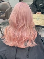 ベレーザ 渋谷(BELEZA) 15645ブリーチ&ダブルカラーラベンダーピンクレイヤーロング