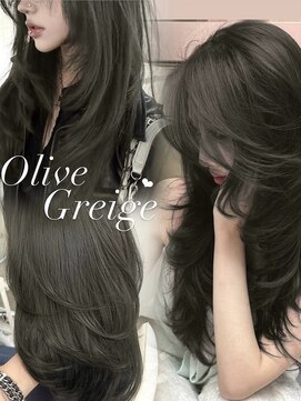 アイシー 表参道(ICY) 韓国っぽ◇色気上質ツヤカラー/透明感オリーブグレージュカラー