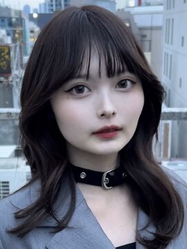 ディーバ 池袋東口(D.I.E.V.A) 20代30代40代シースルーバング韓国レイヤー艶髪ロングアッシュ