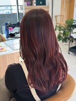 オリ 仙台(Oli) 着物ヘア/ダークアッシュ/ミディアムレイヤーカット