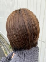 アール 滝ノ水店(#arl) 大人ショートボブインナーカラーブルー