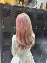 ヴァイス 渋谷店(VAICE) セクションカラー/ハイトーンカラー/ピンクベージュ