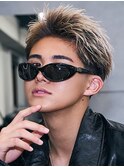 海外風2wayショートバレイヤージュ