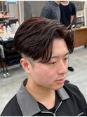 MEN’S/リバースセンターパート/ニュアンスパーマ/南堀江