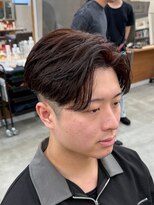 ルースト 南堀江店(ROOST) MEN’S/リバースセンターパート/ニュアンスパーマ/南堀江