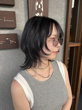 ロゴライフアットガーデン(logo life at garden) 和歌山 田辺/ウルフカット/ブルーブラック