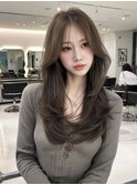 ワンホンレイヤー/ラテグレージュ/韓国巻き/結べるレイヤー