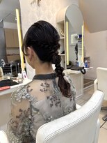 フレア(FLAiR) ミディアムヘアで作る編みおろしヘア/上大岡/ヘアセット/美髪