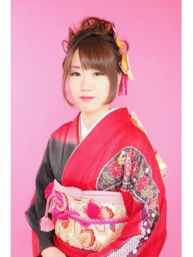 ヘア クチュール ミヨ(HAIR COUTURE MIYO) 成人式のアップスタイル・フロントストレート☆