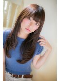 素髪感が魅力…たおやかロングa