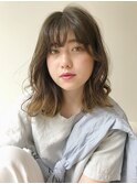 透明感グレージュ/ボタニカルパーマ