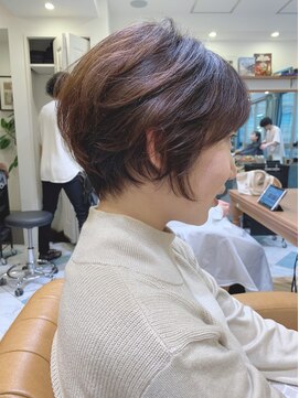 ロンド パルティール 大宮(Lond partir) 【石田勇士郎】黒髪毛先パーマ横顔美人マッシュショート
